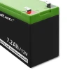 Qoltec AGM battery 12V 7.2 Ah Maintenance-free Efficient LongLife for UPS, security
