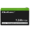 Qoltec AGM battery 12V 7.2 Ah Maintenance-free Efficient LongLife for UPS, security