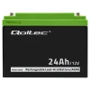 Qoltec AGM battery 12V 24Ah Maintenance-free Efficient LongLife for UPS, scooter