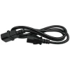 Qoltec Power extension cable for UPS IEC C13/C14 3x0.75mm² 1m