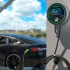 Qoltec EV Charging Station 2-in-1 Type2 22kW Wi-fi LCD RFID 3 phases Wallbox 5m