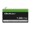 Qoltec AGM battery 12V 1.3Ah Maintenance-free Efficient LongLife for UPS, scale, cash register