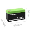 Qoltec AGM battery 12V 1.3Ah Maintenance-free Efficient LongLife for UPS, scale, cash register