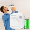 Qoltec Certified wireless smoke detector with battery Tuya Wi-fi sensor service life 10 years alarm 85dB LED