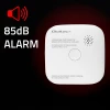 Qoltec Certified wireless smoke detector with battery Tuya Wi-fi sensor service life 10 years alarm 85dB LED