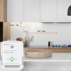 Qoltec Certified wireless Gas Leak (CH4) and Carbon monoxide (CO) detector alarm 85dB LED