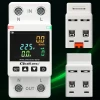 Qoltec Single-phase electronic wattmeter energy consumption meter DIN35 Remote control Measurement history Wi-Fi TUYA Smart life