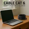 Qoltec UTP Patchcord Cable CAT6 High speed 1Gb/s LAN 50m Black