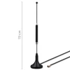 Qoltec 4G LTE antenna with magnetic base 5dBi omnidirectional indoor 600-2700 MHz SMA 3m