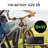 Qoltec Fast Charger for e-bike 36V 42V 2A GX12-3Pin +power cable
