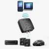 Qoltec Wireless Audio HiFi Home&Car Transmitter Receiver Bluetooth 6.0 NFC 2 x RCA 1 x 3.5mm MiniJack Microphone