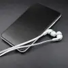 Qoltec In-ear headphones with microphone White