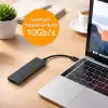 Qoltec Aluminium Enclosure M.2 SSD drive NVMe PCIe USB 3.1 Super speed 10Gb/s 4TB Graphite