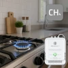 Qoltec Certified natural gas leak sensor CH4 detector NG 85dB alarm LED