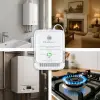 Qoltec Certified Natural Gas Leak Sensor CH4 detector NG Tuya Wi-Fi 85dB alarm LED