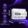 Qoltec Three-phase electronic meter energy consumption meter for DIN rail 400V 100A LCD LED 7P