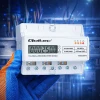 Qoltec Three-phase electronic meter energy consumption meter for DIN rail 400V 100A LCD LED 7P