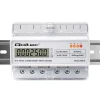 Qoltec Three-phase electronic meter energy consumption meter for DIN rail 400V 100A LCD LED 7P