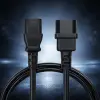 Qoltec Power cable IEC C13 C14 3x1.00mm² Pure copper Cu 2m