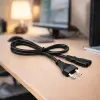 Qoltec Power cable IEC C7 CEE 7/16 figure-8 2x0.75mm² Pure copper Cu 1m