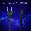 Qoltec Power cable IEC C7 CEE 7/16 figure-8 2x0.75mm² Pure copper Cu 3m