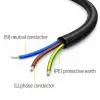 Qoltec SCHUKO CEE 7/7 (E/F) power cable copper Cu stripped and soldered 3x0.75 mm² 3m