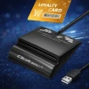 Qoltec Intelligent Smart ID chip card reader SCR-0636 USB 2.0 + USB-C Adapter