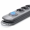 Qoltec Surge protector 6 sockets 3m Grey