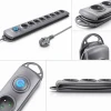 Qoltec Surge protector 8 sockets 3m Grey