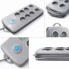 Qoltec Surge protector 8 sockets 2.5m Grey