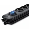 Qoltec Surge protector 5 sockets 1.8m Black
