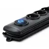 Qoltec Surge protector 5 sockets 3m Black
