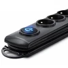 Qoltec Surge protector 6 sockets 1.8m Black