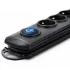 Qoltec Surge protector 6 sockets 3m Black