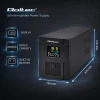 Qoltec Uninterruptible Power Supply UPS Line Interactive Monolith 2000VA 1200W LCD USB RJ45