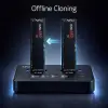 Qoltec M.2 NVMe SSD Docking Station PCIe USB-C 20 Gb/s DUAL 2 x 8TB Offline cloning