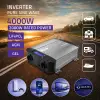 Qoltec Pure Sine Wave Inverter 12V to 230V 2000/4000W LCD USB USC-C Compatible with LiFePO4 GEL AGM