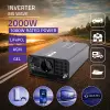 Qoltec MS Wave Voltage Converter 12V to 230V 1000/2000W USB Compatible with LiFePO4, GEL and AGM batteries