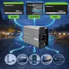 Qoltec MS Wave Voltage Converter 12V to 230V 1000/2000W USB Compatible with LiFePO4, GEL and AGM batteries