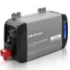 Qoltec Pure Sine Wave Inverter 12V to 230V 500/1000W LCD USB USC-C Compatible with LiFePO4 GEL AGM