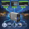Qoltec Pure Sine Wave Inverter 12V to 230V 2000/4000W LCD USB USC-C Compatible with LiFePO4 GEL AGM