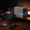 Qoltec Pure Sine Wave Inverter 12V to 230V 2000/4000W LCD USB USC-C Compatible with LiFePO4 GEL AGM