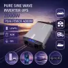 Qoltec Pure Sine Wave Inverter 12V to 230V 2000/4000W UPS BYPASS LCD USB USB-C Compatible with LiFePO4 GEL AGM