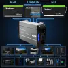 Qoltec Pure Sine Wave Inverter 12V to 230V 2000/4000W UPS BYPASS LCD USB USB-C Compatible with LiFePO4 GEL AGM