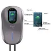 Qoltec EV Charging Station Type2 22kW LCD 2 EV cards 3 phases Wallbox 5m