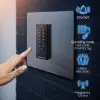 Qoltec Code lock CALISTO with RFID reader Code Card key fob Doorbell button IP68 EM