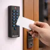 Qoltec Code lock CALISTO with RFID reader Code Card key fob Doorbell button IP68 EM