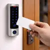 Qoltec Code lock DIONE with RFID reader Code Card key fob Doorbell button IP68 EM