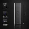 Qoltec Enclosure for M.2 SSD NVME PCI-E USB-C