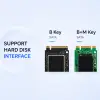 Qoltec Enclosure for M.2 SATA SSD NGFF USB type C